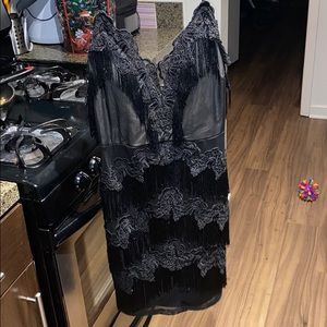 Dressy feather cocktail dress